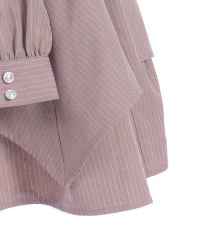 Shirt Wrap Design Irregular Hem Mini Skirt