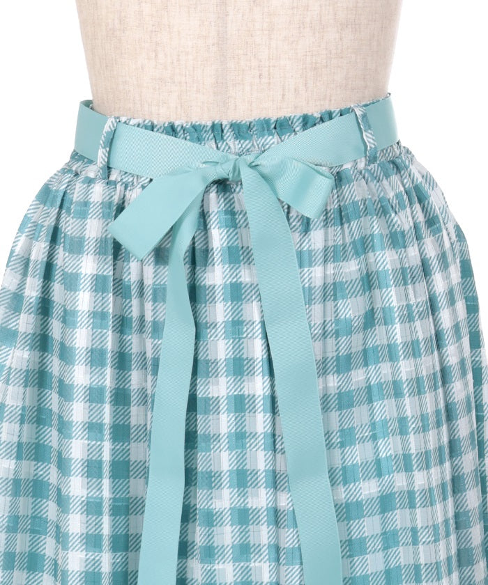 Chocolate Mint Print Skirt