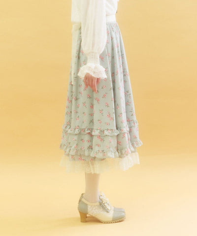 Miniature Rose Pattern Skirt (Pre-order)