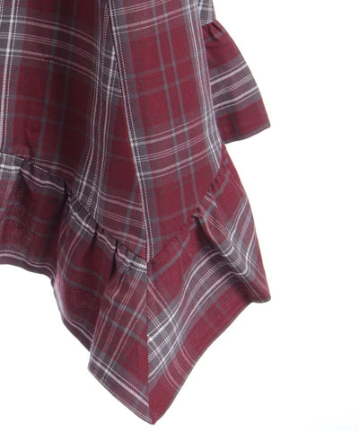 Tartan Plaid Irregular Hem Skirt