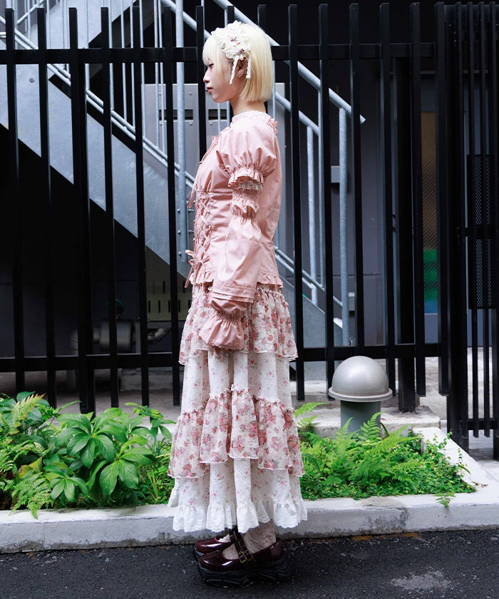 Small Flower & Lace Patchwork Skirt