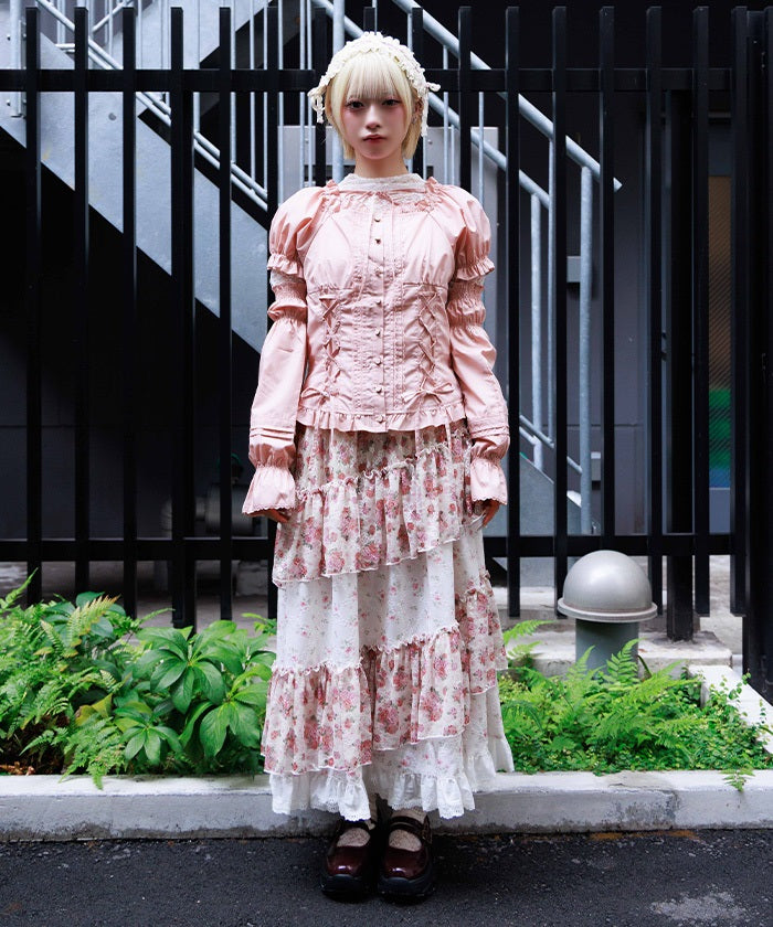 Small Flower & Lace Patchwork Skirt