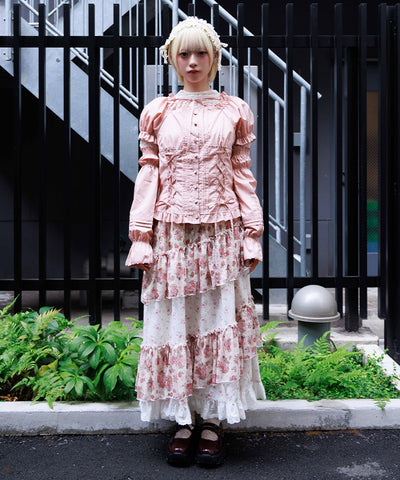 Small Flower & Lace Patchwork Skirt