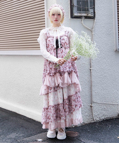 Small Flower & Lace Patchwork Skirt