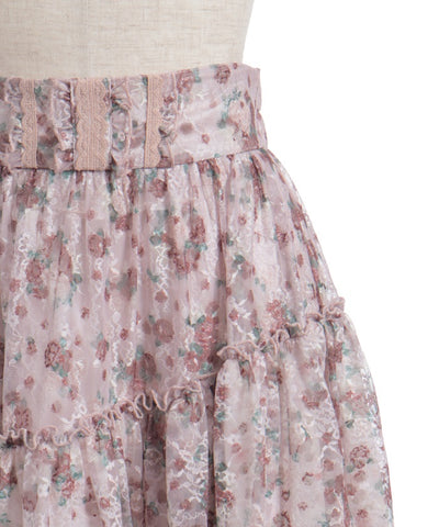 Small Flower & Lace Patchwork Skirt