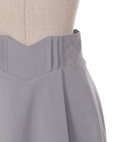 Frill Design Tuck Skirt