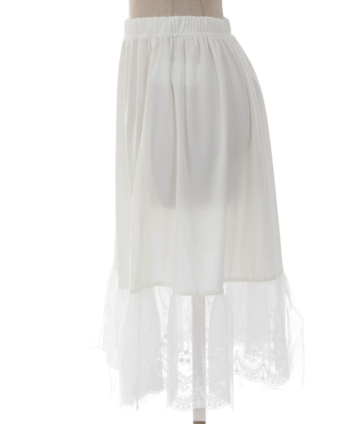 Selectable Length Tulle Lace Petticoat – axes femme from JAPAN