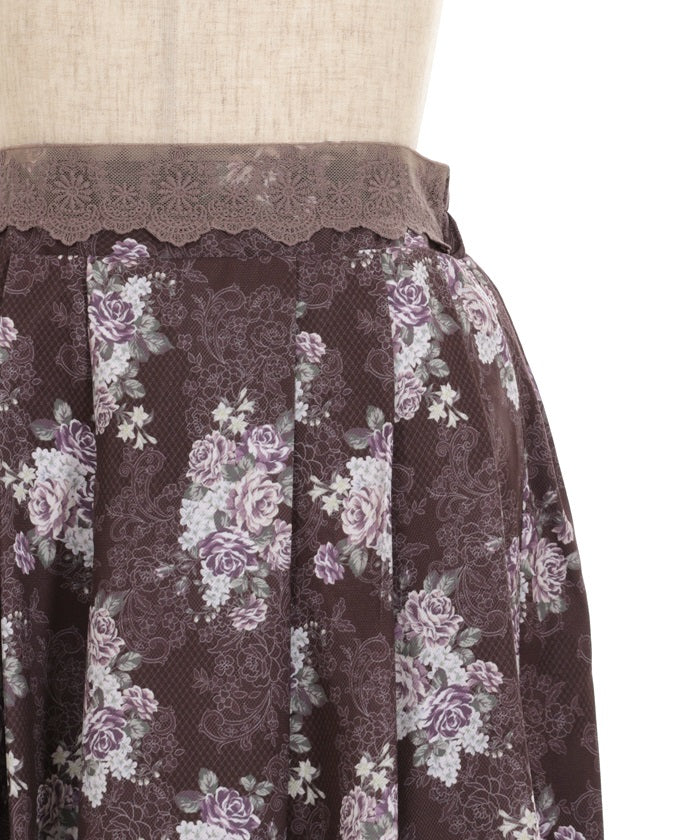 Grand Bouquet Pattern Skirt