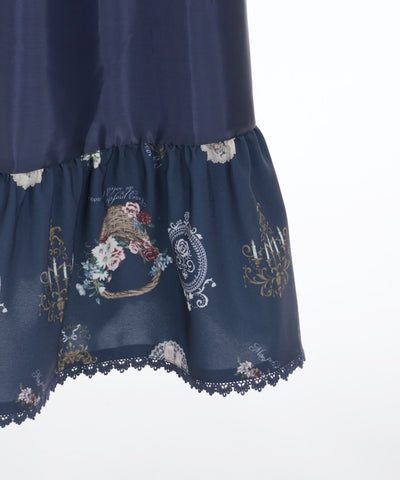 Antique Fruits Pattern Skirt