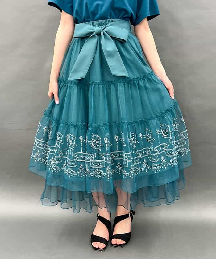 Etoile Embroidery Tulle Skirt