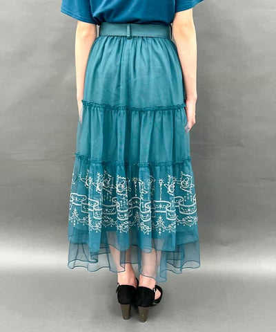 Etoile Embroidery Tulle Skirt