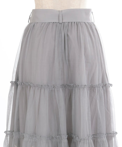 Etoile Embroidery Tulle Skirt