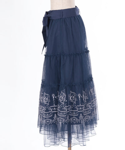 Etoile Embroidery Tulle Skirt