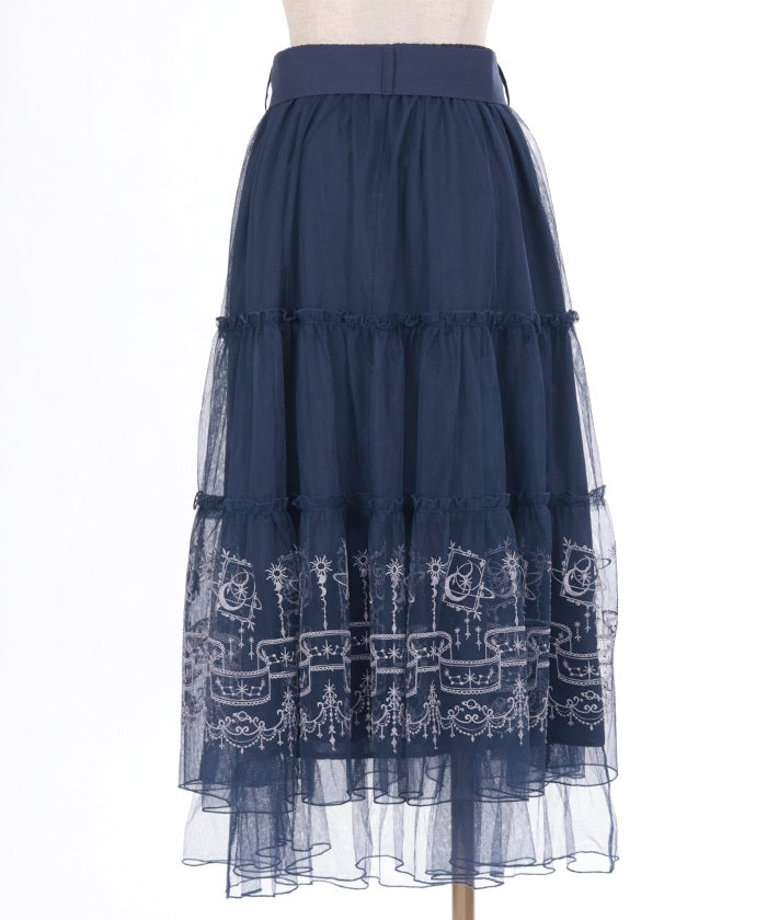 Etoile Embroidery Tulle Skirt