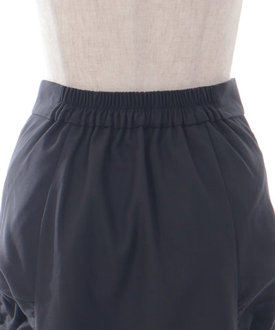 Side Drawstring Skirt with Zipper