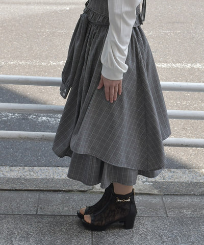 Shirt Wrap Design Irregular Hem Skirt