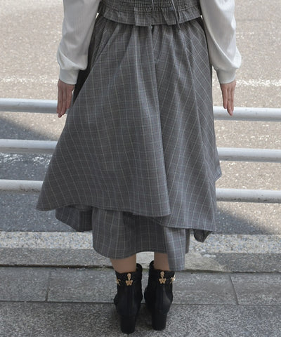 Shirt Wrap Design Irregular Hem Skirt