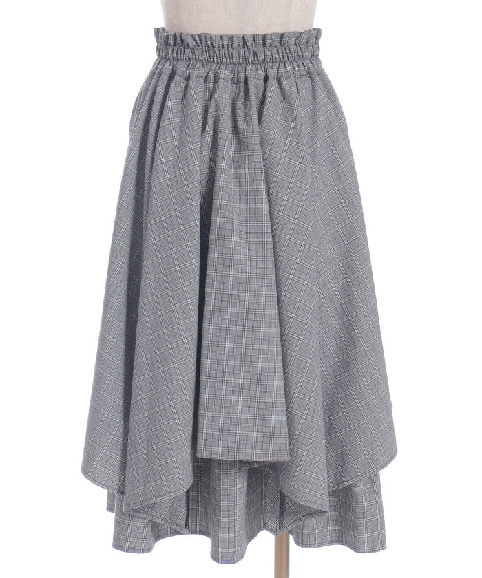 Shirt Wrap Design Irregular Hem Skirt