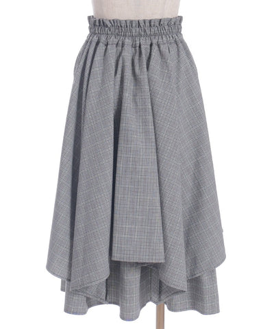 Shirt Wrap Design Irregular Hem Skirt