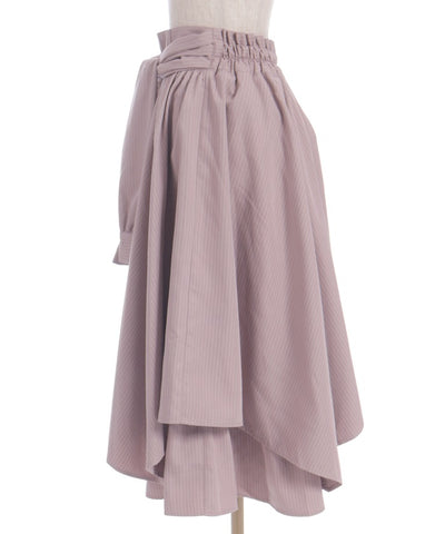 Shirt Wrap Design Irregular Hem Skirt