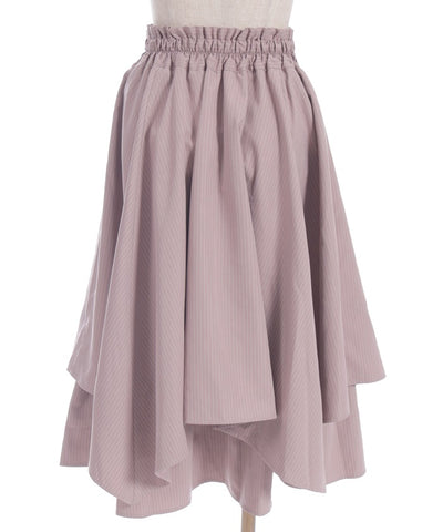 Shirt Wrap Design Irregular Hem Skirt