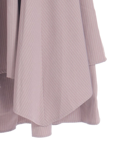 Shirt Wrap Design Irregular Hem Skirt