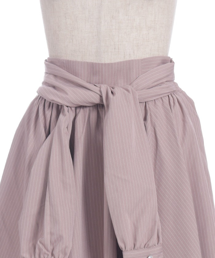 Shirt Wrap Design Irregular Hem Skirt
