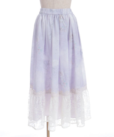 Mer et Ciel Pattern Skirt