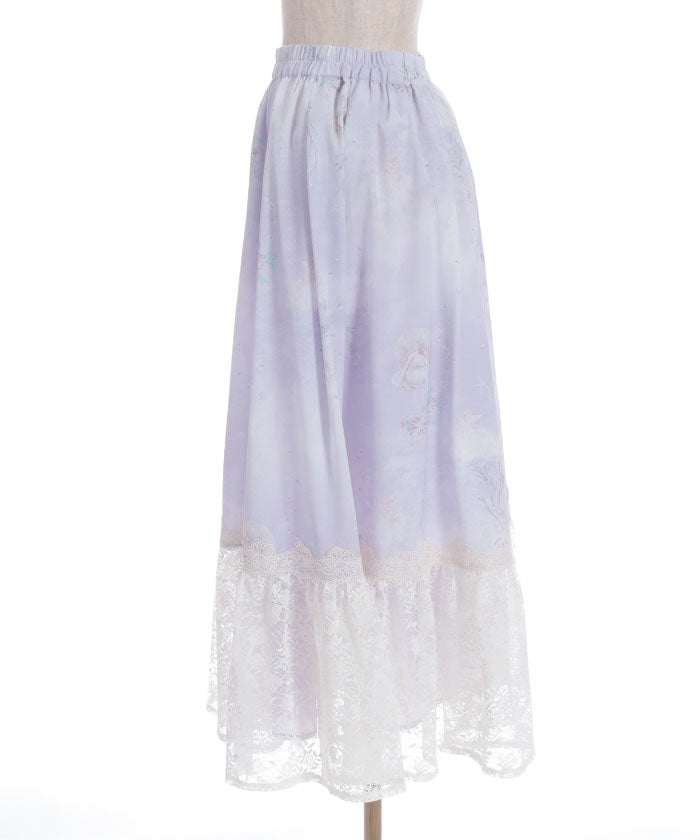 Mer et Ciel Pattern Skirt