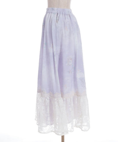 Mer et Ciel Pattern Skirt