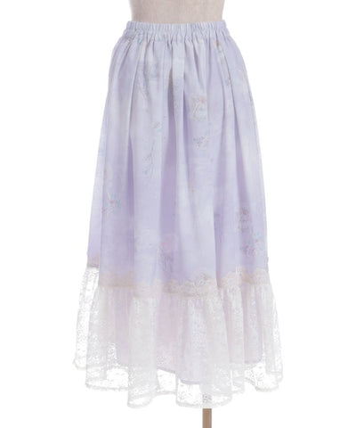 Mer et Ciel Pattern Skirt