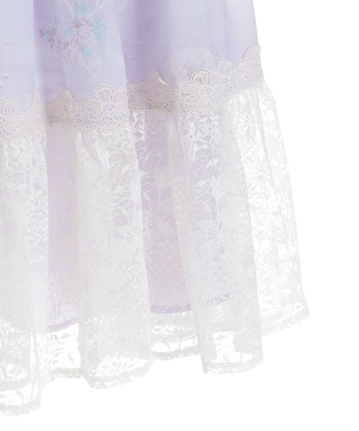 Mer et Ciel Pattern Skirt