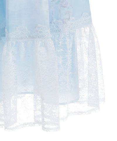 Mer et Ciel Pattern Skirt