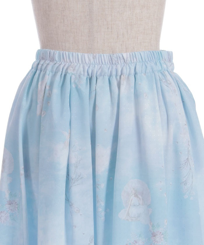 Mer et Ciel Pattern Skirt