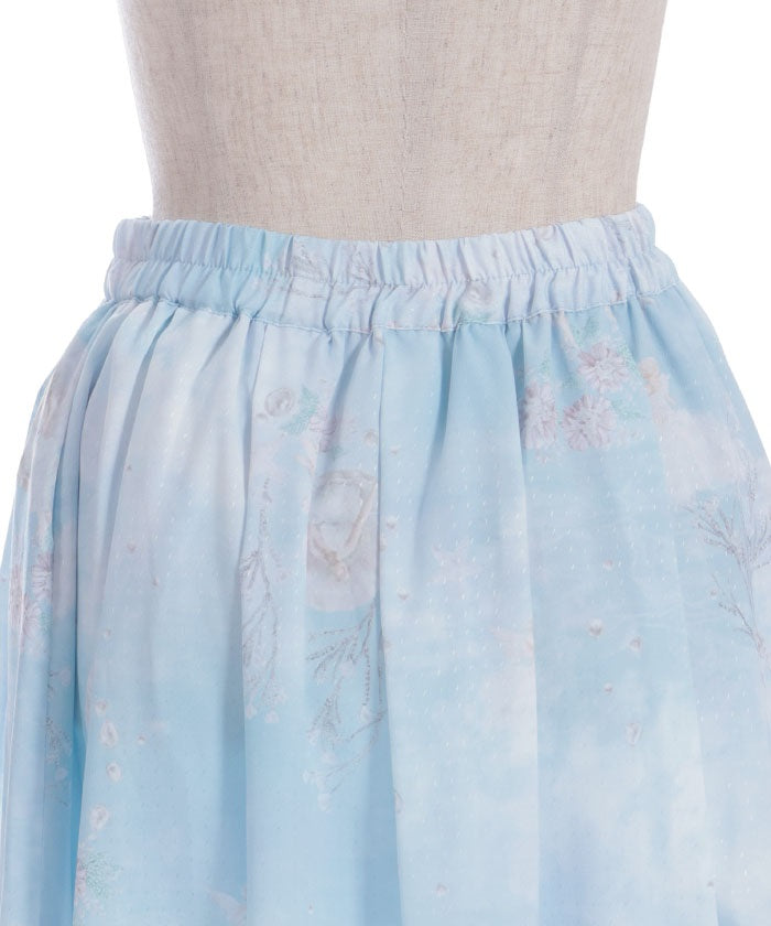 Mer et Ciel Pattern Skirt