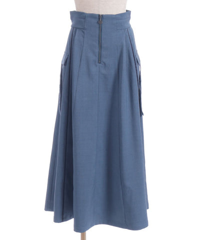 Piping Skirt with Zip