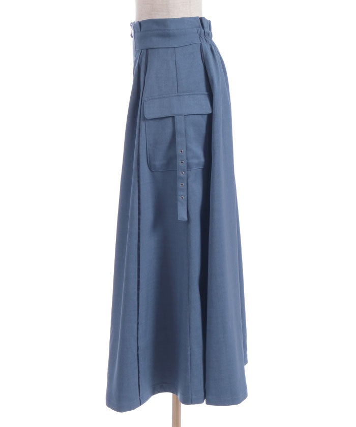 Piping Skirt with Zip