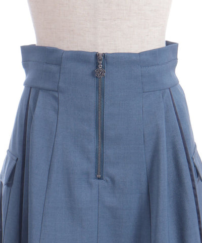 Piping Skirt with Zip