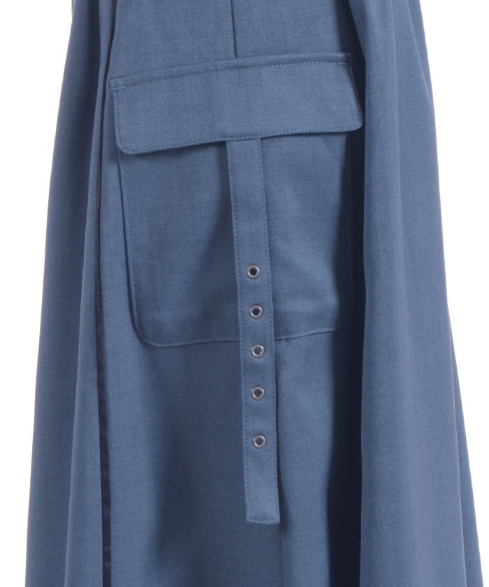 Piping Skirt with Zip
