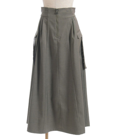 Piping Skirt with Zip