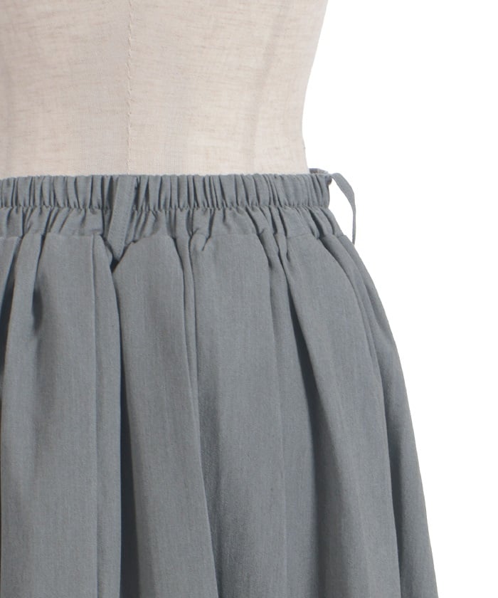 Asymmetric Pleated & Tulle Skirt