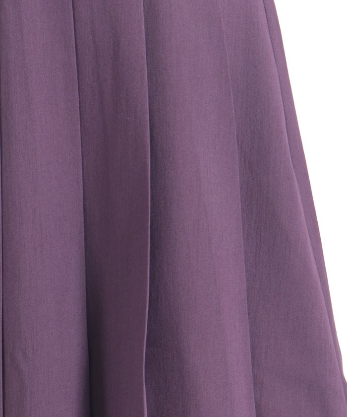 Asymmetric Pleated & Tulle Skirt