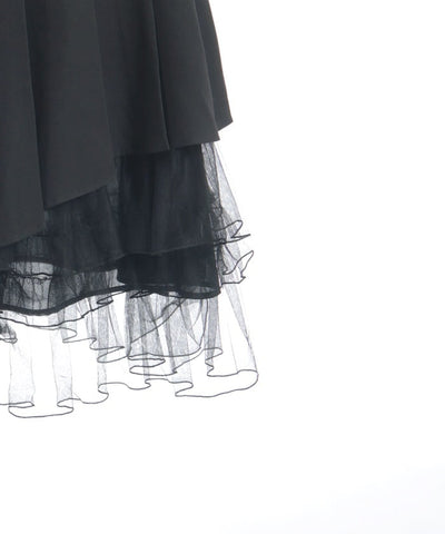 Asymmetric Pleated & Tulle Skirt