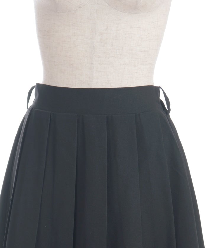 Asymmetric Pleated & Tulle Skirt