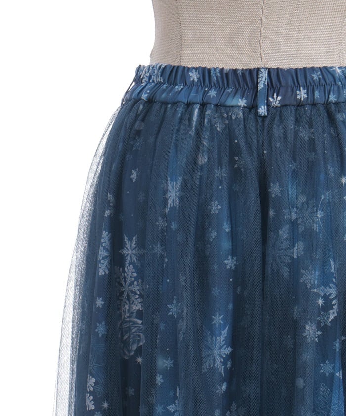 Snow Rose Pattern Skirt