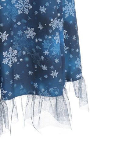 Snow Rose Pattern Skirt