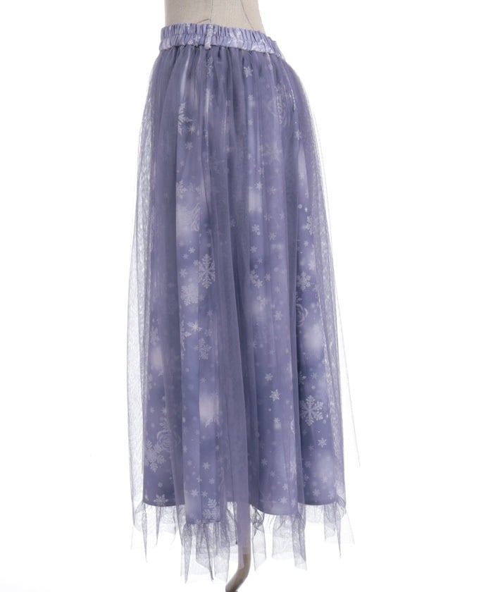 Snow Rose Pattern Skirt