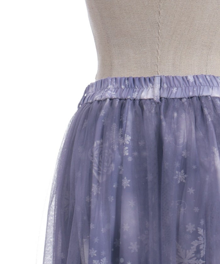 Snow Rose Pattern Skirt
