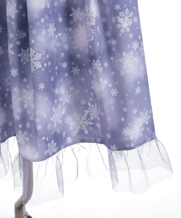 Snow Rose Pattern Skirt