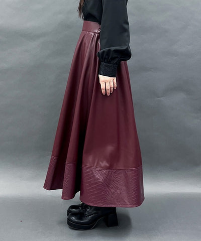 Faux Leather Skirt